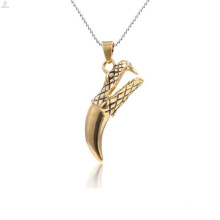 Hot selling claw tiger pendant,22k gold pendant for boyfriend